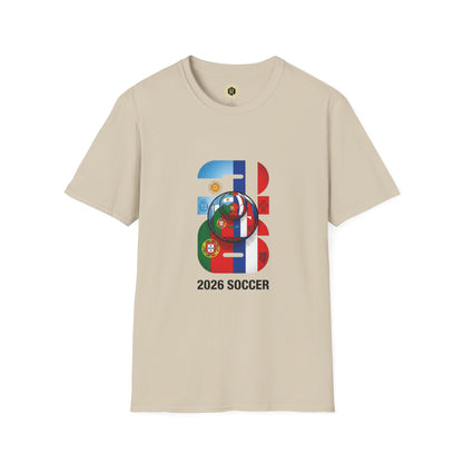 2026 Soccer World Flags T-Shirt | Football Tournament Graphic Tee