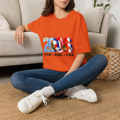 2026 Soccer Unisex Shirt | POR ARG FRA USA Football Tee