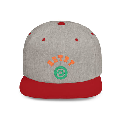 Retry Vintage Flat Bill Snapback Cap – Adjustable streetwear hat for men & women. Ideal gift for casual fashion, festivals, and urban style.