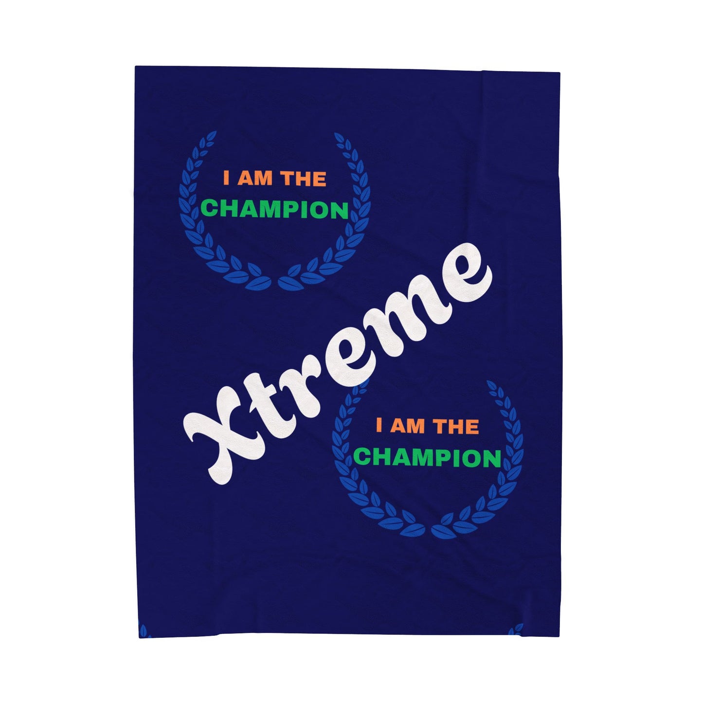 Champion Velveteen Plush Blanket - Cozy, Motivational Gift for Sports Lovers, Home Decor, Couch Throw, Perfect for Celebrations