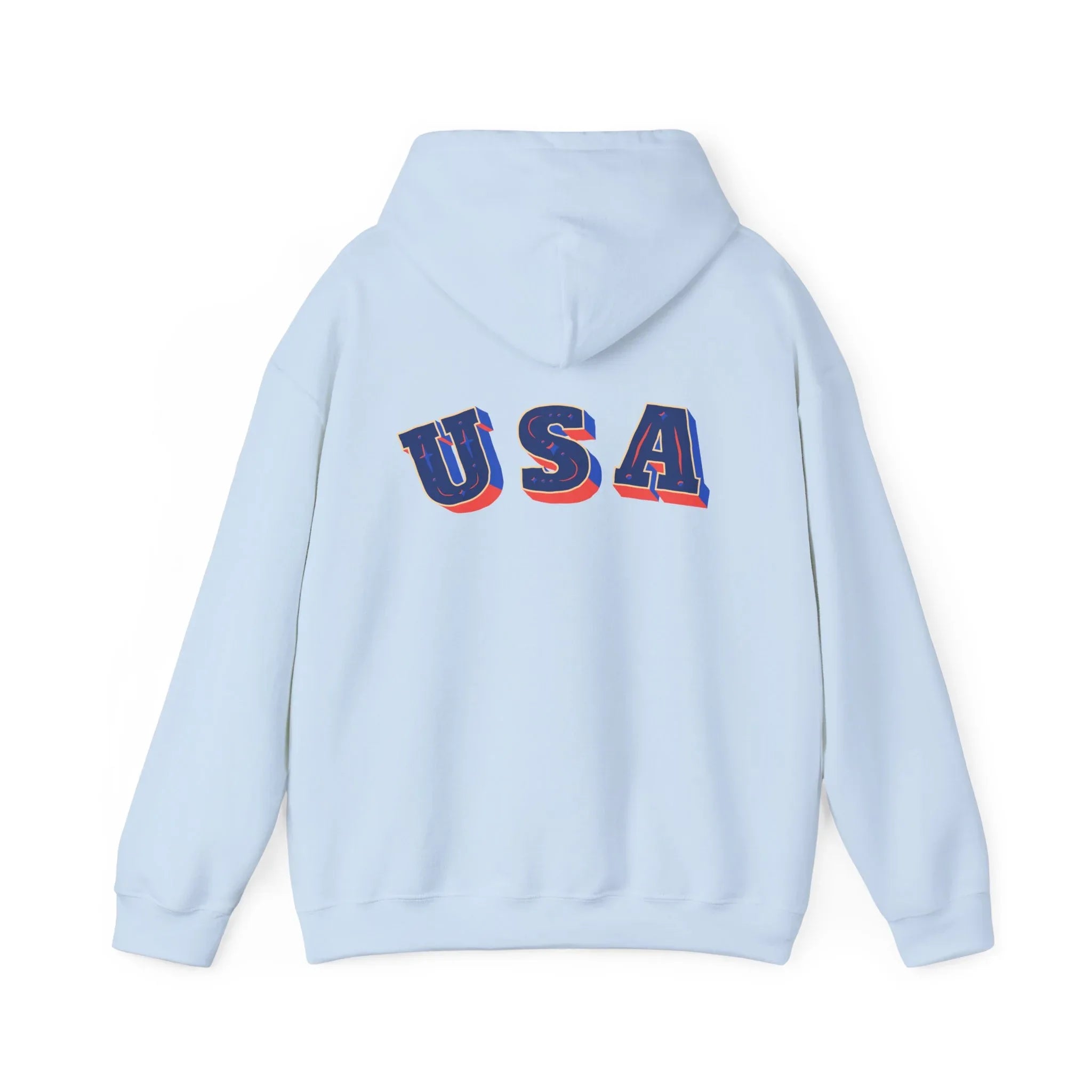 Men's Patriotic Hoodie - Double American Flag Graphic - RizQ Life 