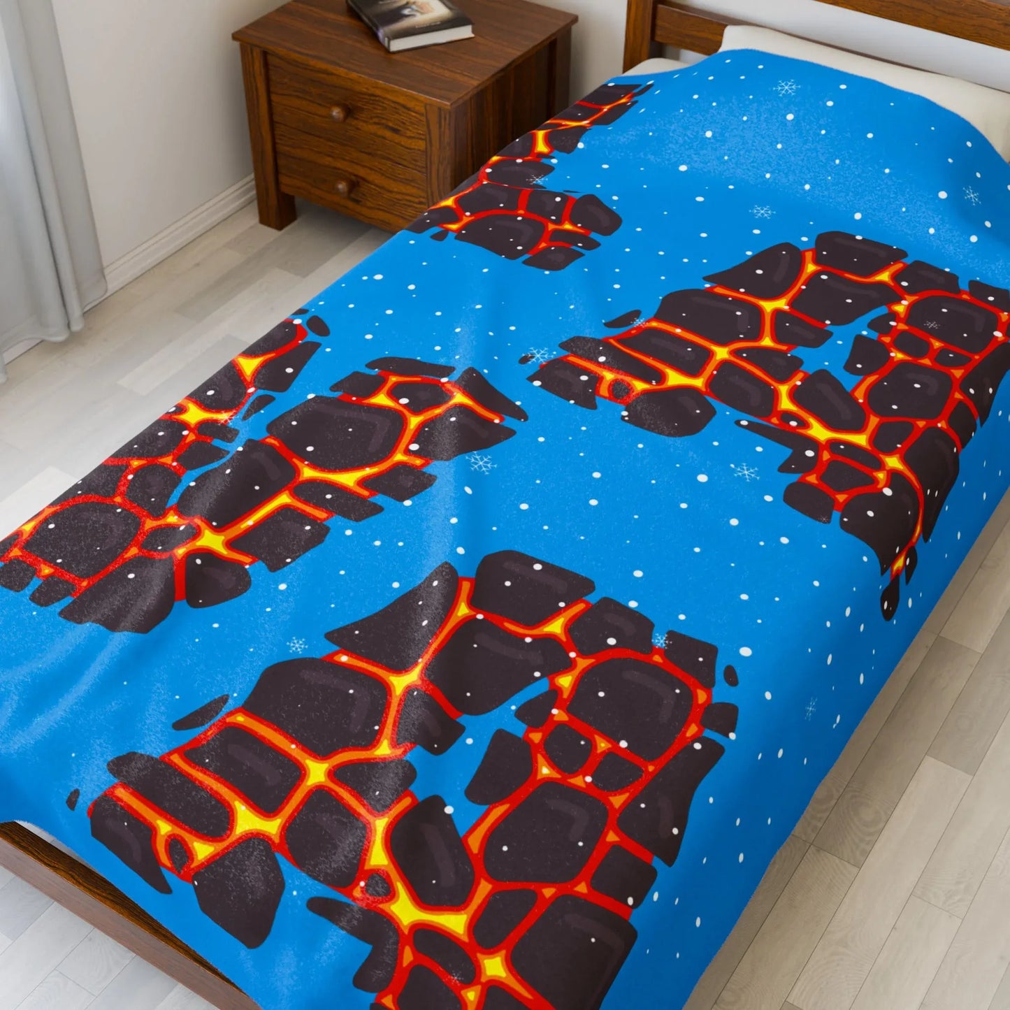 Lava Velveteen Plush Blanket - Cozy Kids Throw & Fun Home Decor Gift - RizQ Life 