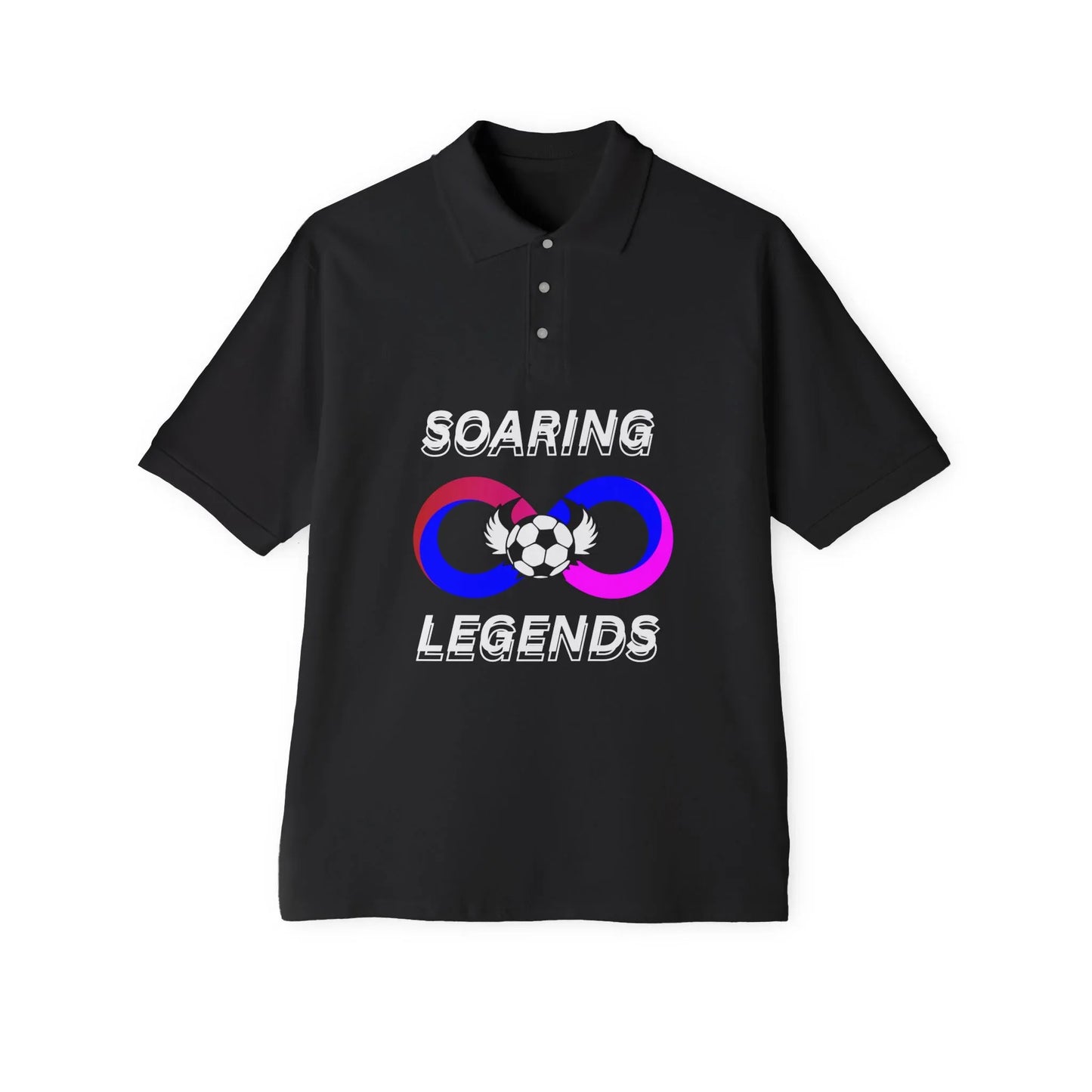 Men's Piqué Polo - Soaring Legends Soccer Shirt - RizQ Life 