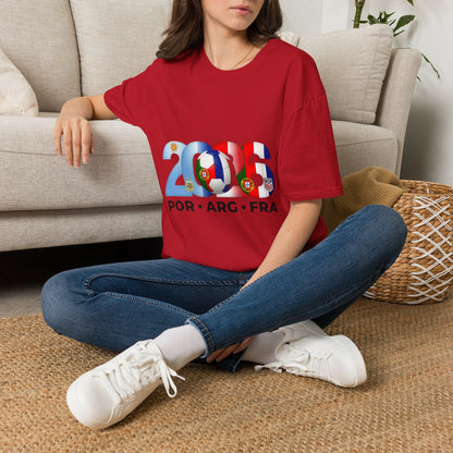 2026 Soccer Unisex Shirt | POR ARG FRA USA Football Tee