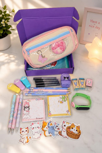 Luxe Back-to-School Bundle | Calming Pastel Aesthetics & Multi-Compartment Organizer