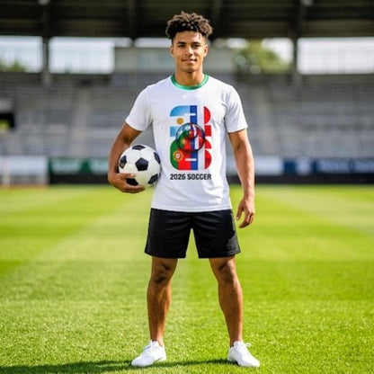 2026 Soccer Unisex T-Shirt | USA Portugal Argentina Football Tee Jersy