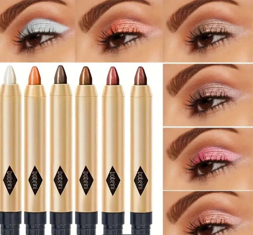 Glitter Eyeshadow Stick Set – Long-Lasting Shimmer Cream Pencil, Waterproof Eye Makeup, Multi-Shade Glitter Sticks for Glam Looks