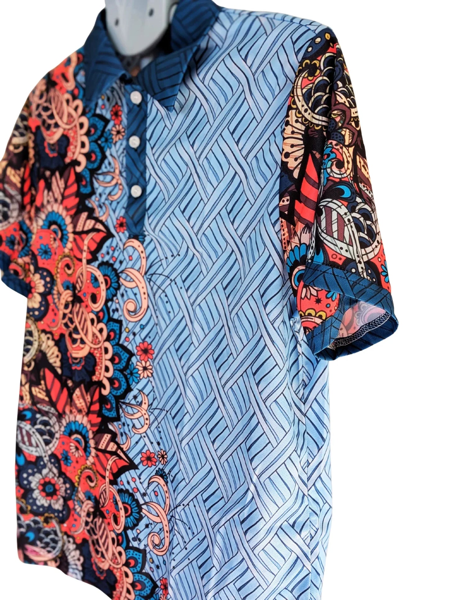 Men's casual Short sleeve 3D Print Short Sleeve Polo shirt - RizQ Life 