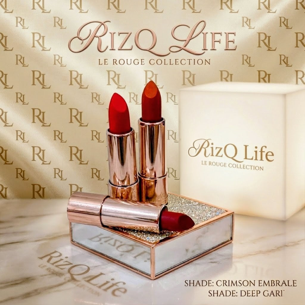 Premium Velvet Matte Lipstick – High-End Intense Pigment Formula | RizQ Life
