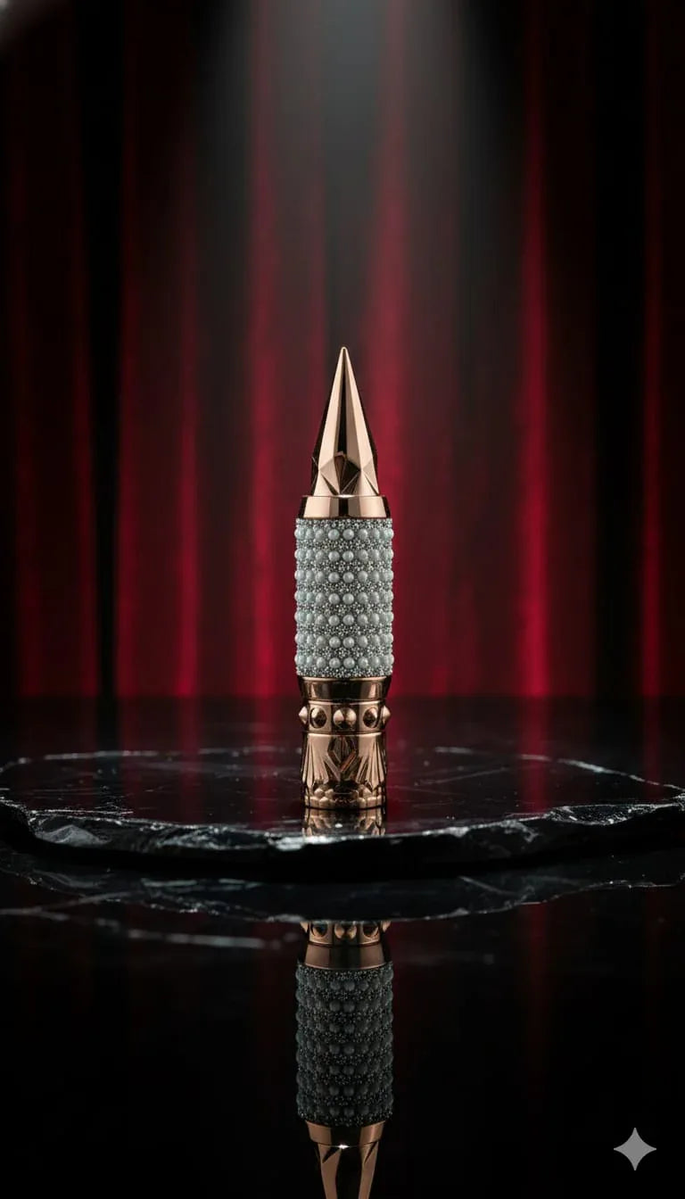 Luxury Pearl-Encrusted Mascara – Waterproof Volumizing & Lengthening Formula – Smudge-Proof High-Definition Lash Lift – Carbon Black - RizQ Life 