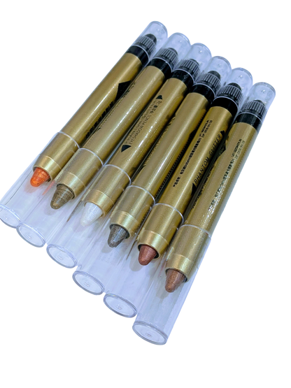 Glitter Eyeshadow Stick Set – Long-Lasting Shimmer Cream Pencil, Waterproof Eye Makeup, Multi-Shade Glitter Sticks for Glam Looks