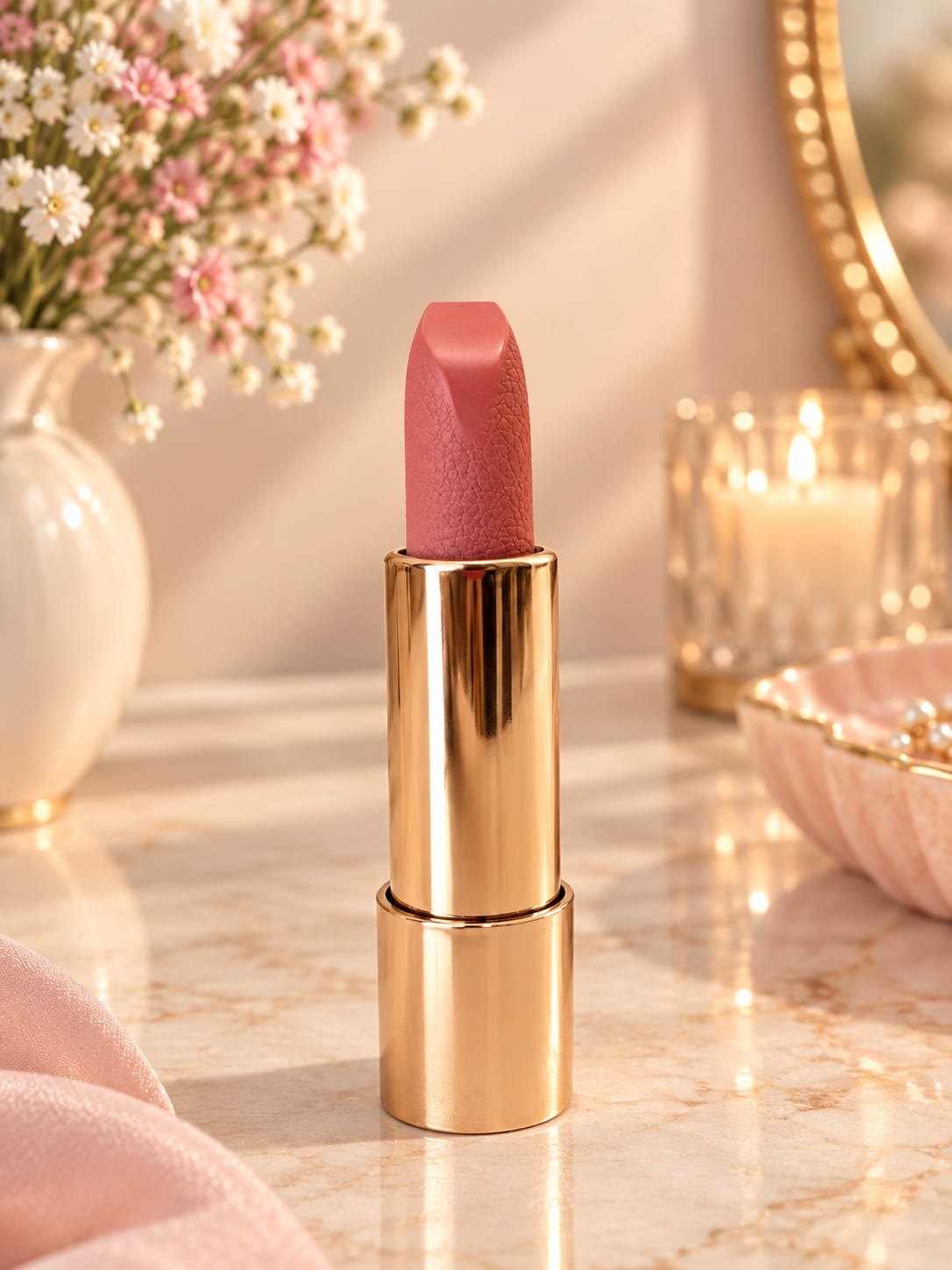 Crystal Case Velvet Matte Lipstick Set - Long Lasting, High Pigmented, 3 Shades