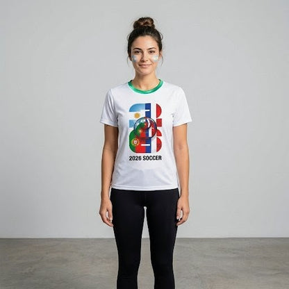 2026 Soccer Unisex T-Shirt | USA Portugal Argentina Football Tee Jersy