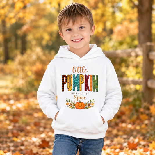 Cute Fall Toddler Hoodie - Little Pumpkin Kids Autumn Sweatshirt