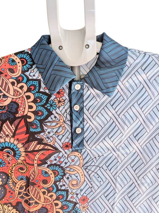 Men's casual Short sleeve 3D Print Short Sleeve Polo shirt - RizQ Life 