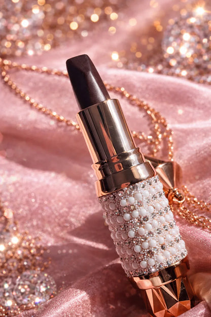 Magic Color-Changing Lipstick Necklace – Pearl & Gold pH-Balanced Lipstick - RizQ Life 