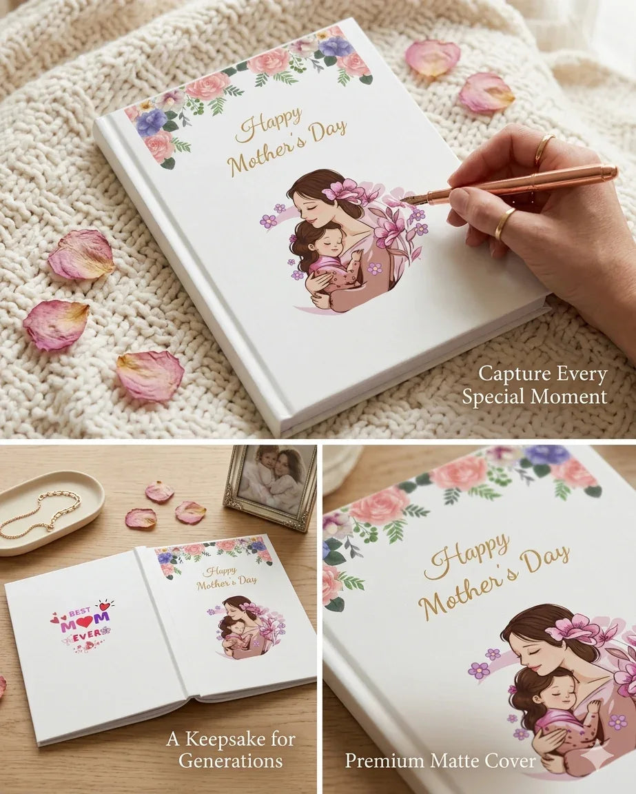 The Motherhood Keepsake Journal: Floral Hardcover Edition