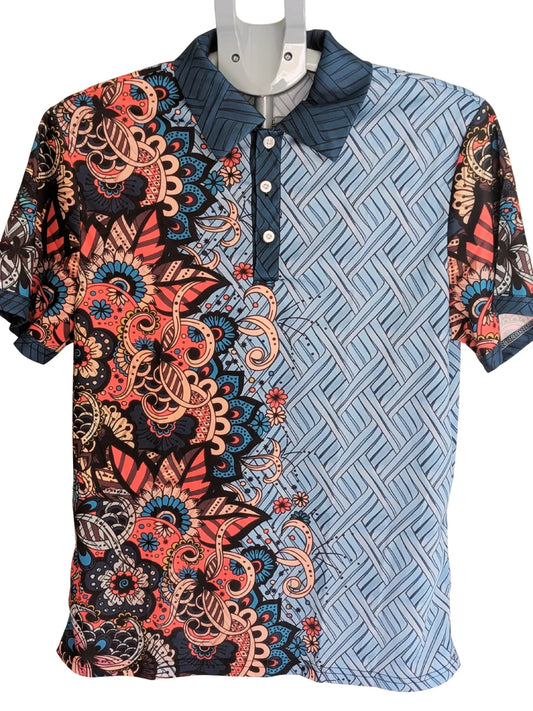 Men's casual Short sleeve 3D Print Short Sleeve Polo shirt - RizQ Life 